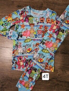 Millie Rose Disney Pixar Toy Story Shelf Toys 2 Piece Bamboo Pajama